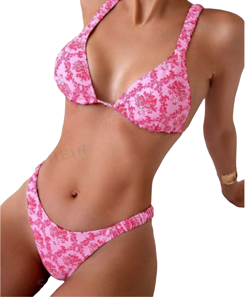 Rosé Bloom Bikini Set
