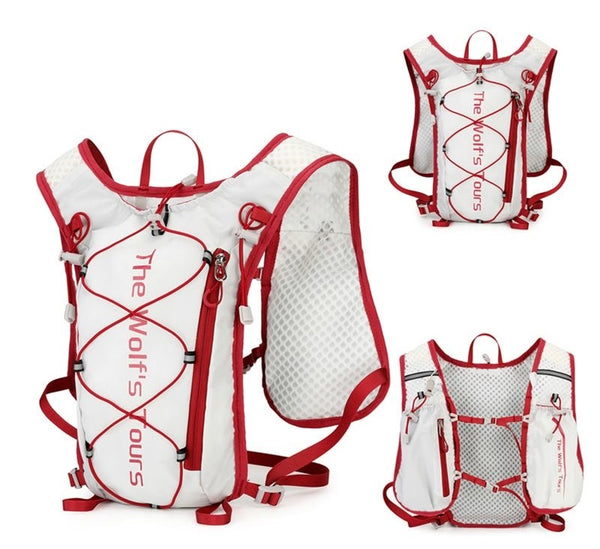 Red and White Hydration Vest