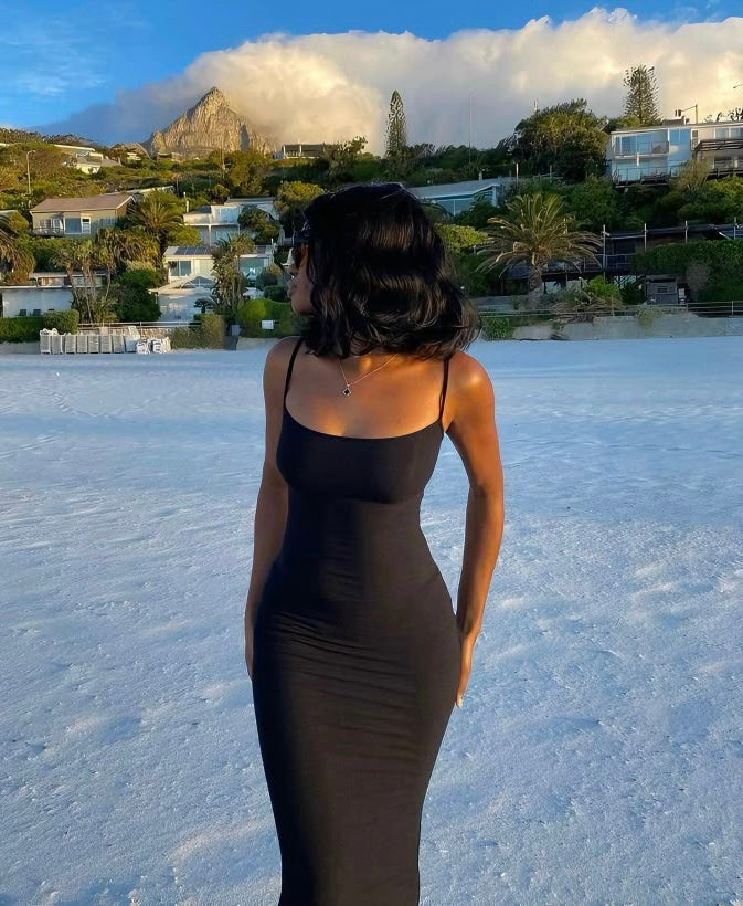 black skims dress
