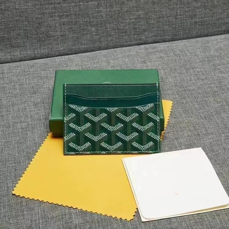 Green Goyard cardholder
