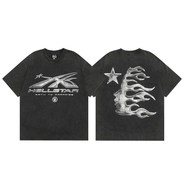 Black hellstar graphic tee