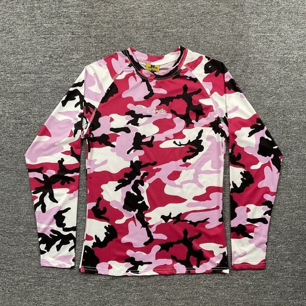 Pink camouflage long sleeve Corteiz T-shirt
