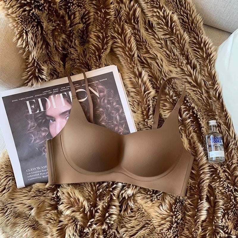 Brown seamless bra