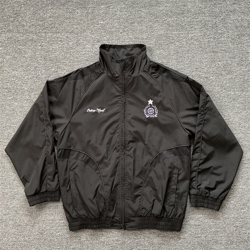 Black Lightweight Zip Jacket