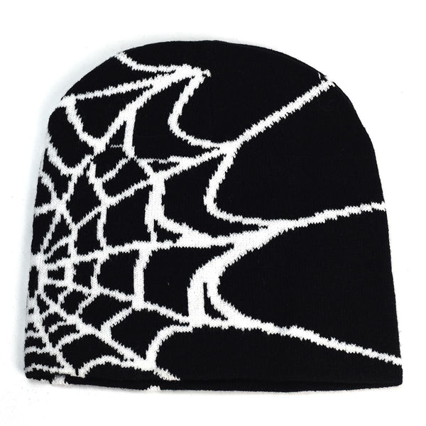 Spider web beanie