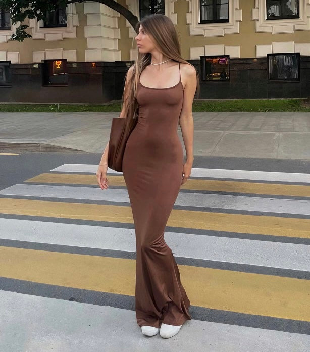 Brown skims Dress
