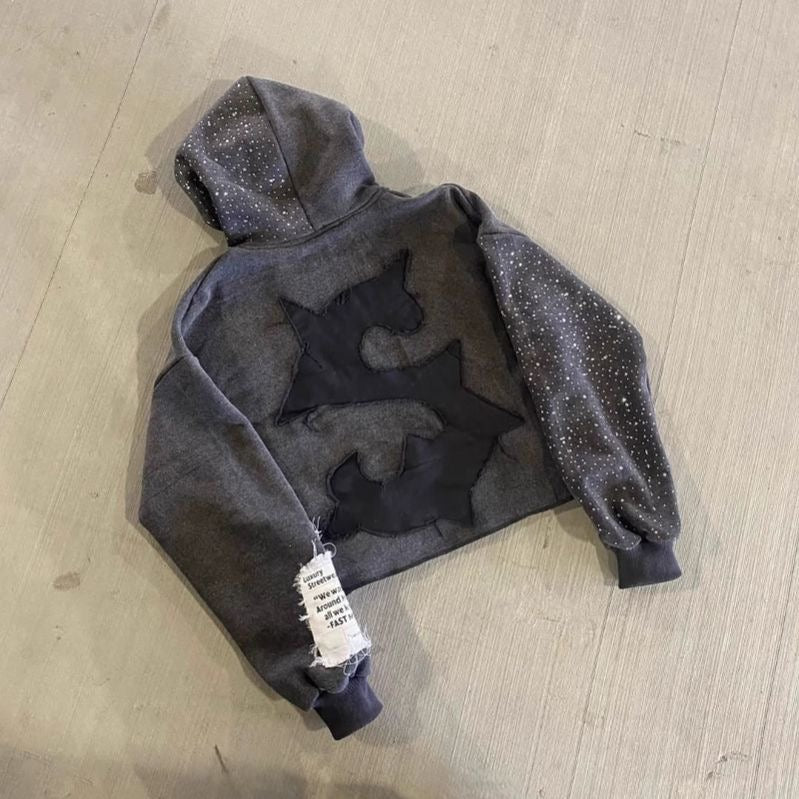 Grey Graphic Hoodie