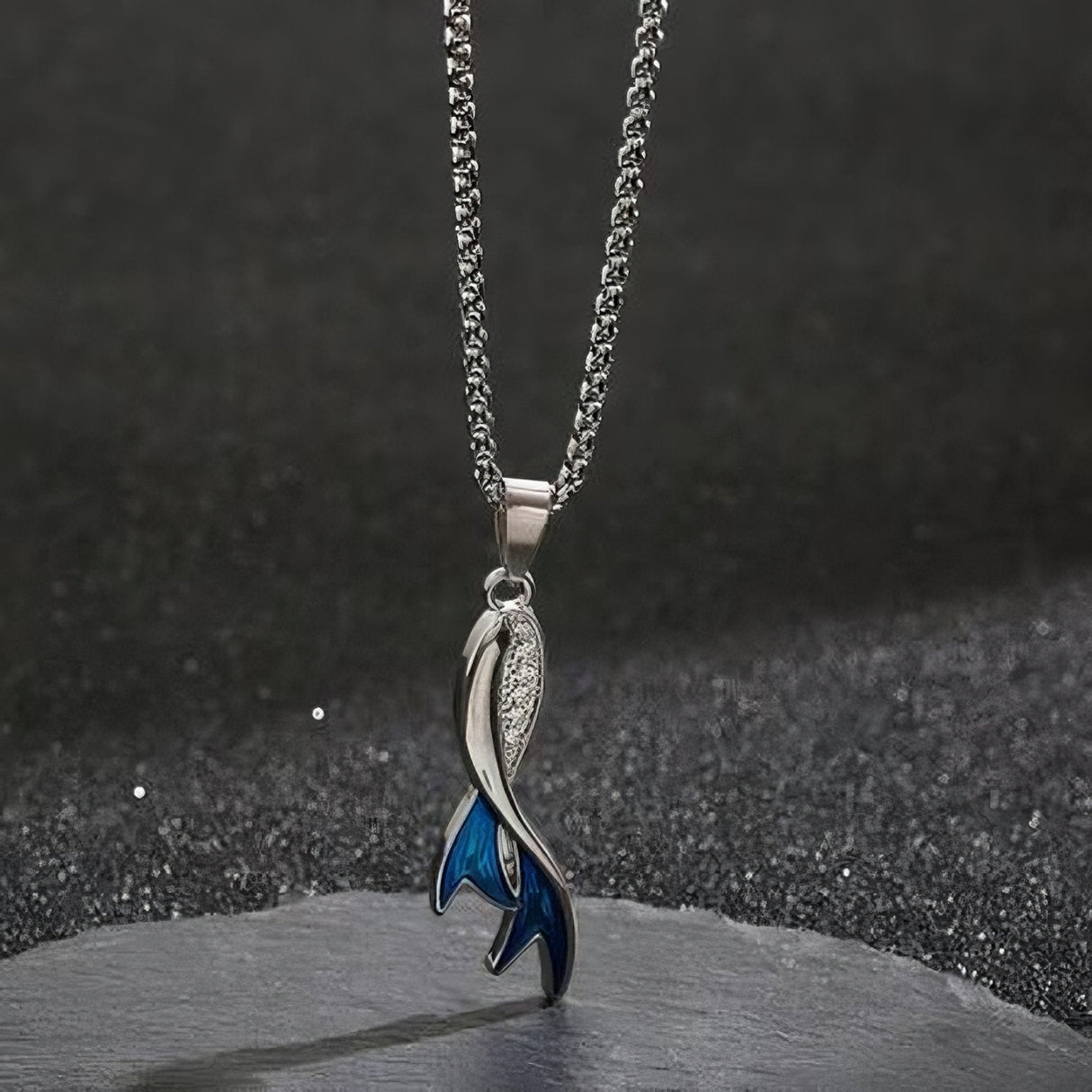 Blue Ember Necklace