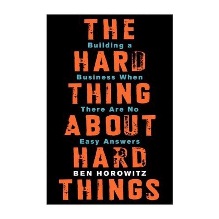 The hard thing about hard things