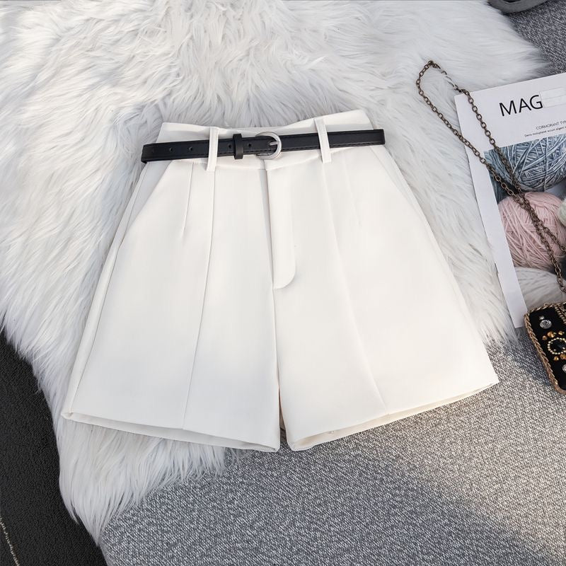 White A-Line Tailored Short