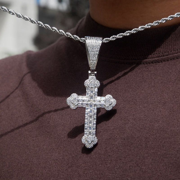 Clover cross necklace