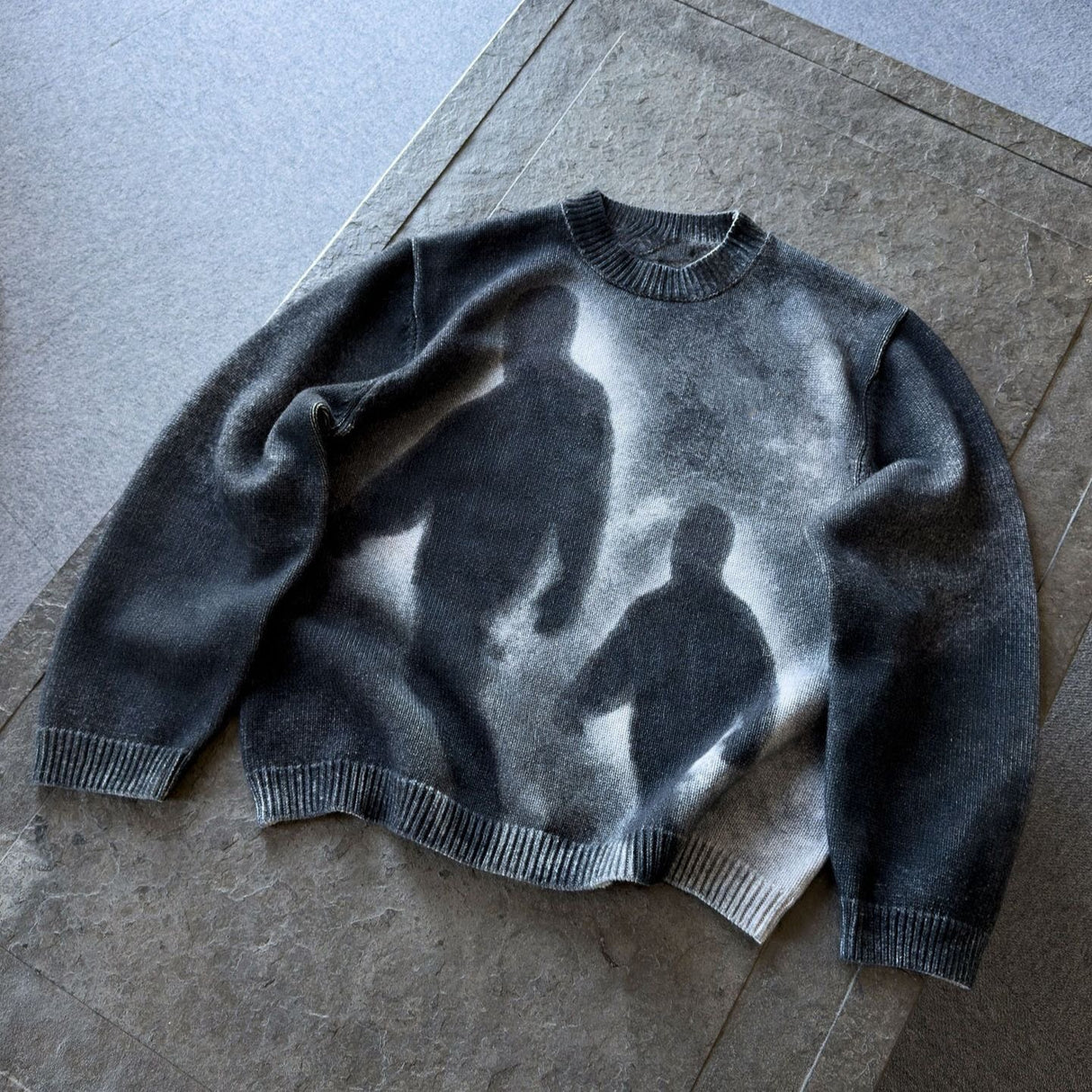 Washed Black Oversized Sweatshirt