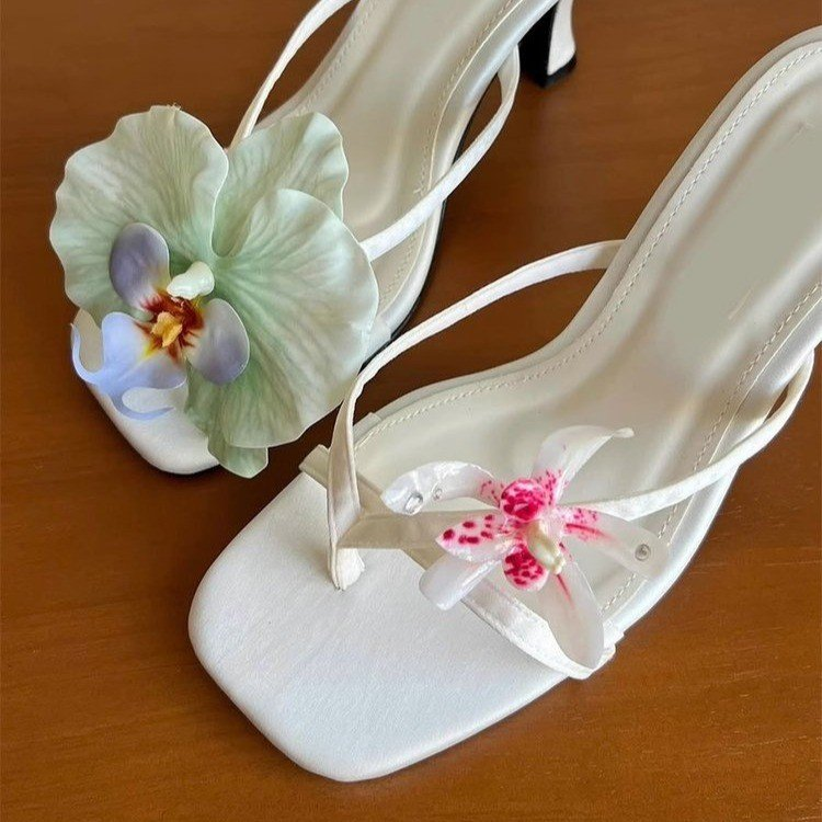 White Orchid Heels