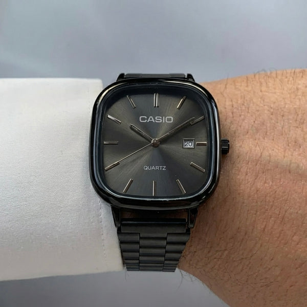 All black Casio watch