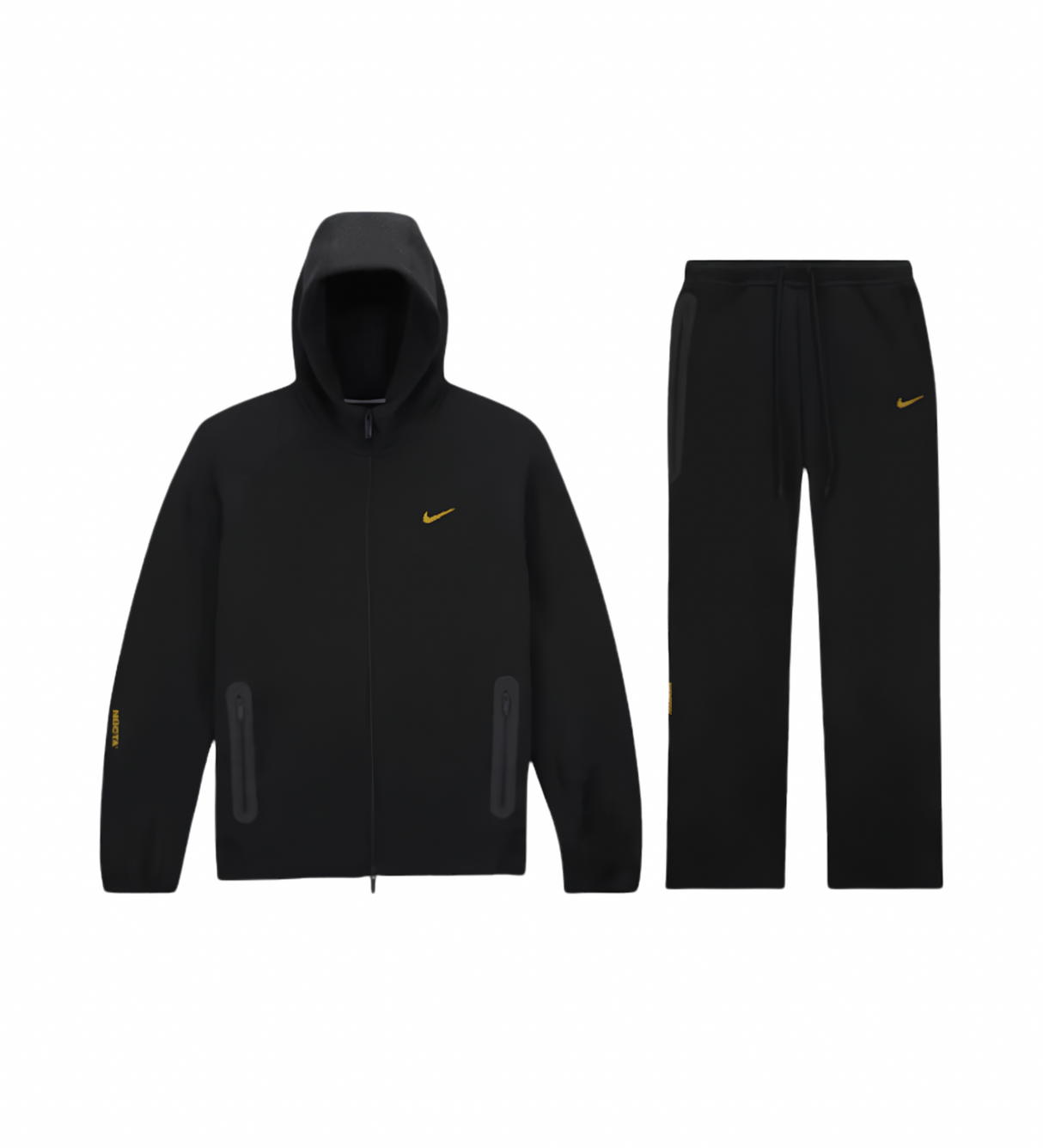 NOCTA Tech Fleece Tracksuit (Black / Yellow)