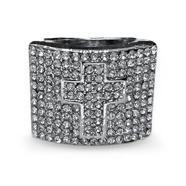 Full Pavé Crystal Block Ring
