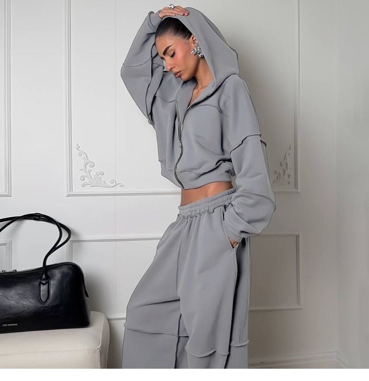 Winter gray tracksuit