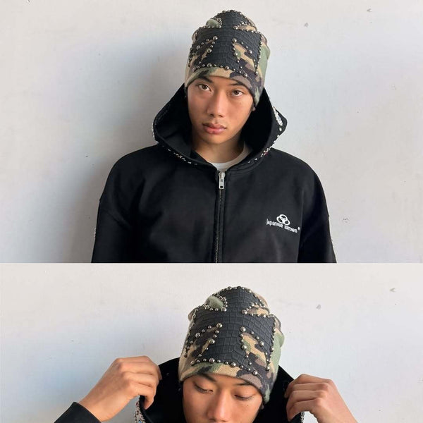 Camouflage Cross Beanie