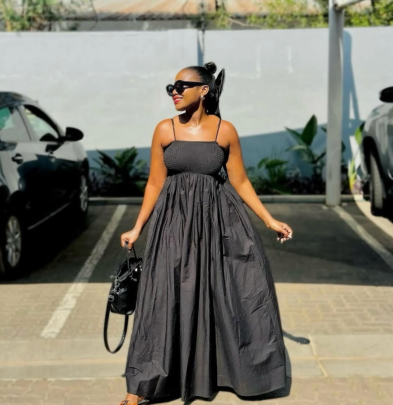 Umbrella long dress