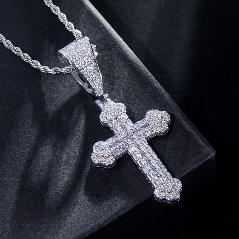 Clover cross necklace