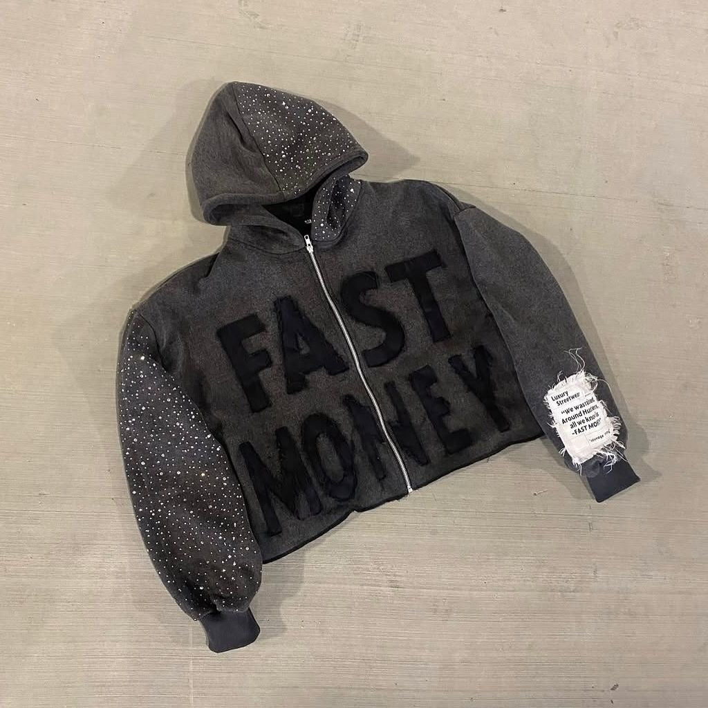 Grey Graphic Hoodie