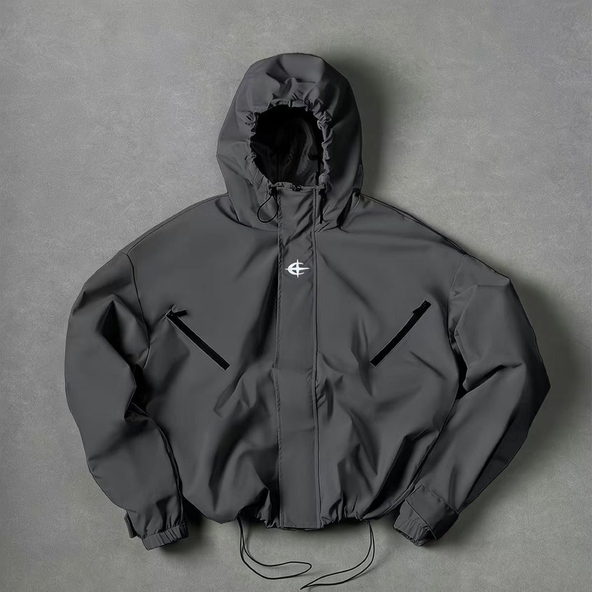 Grey Corteiz Hooded jacket