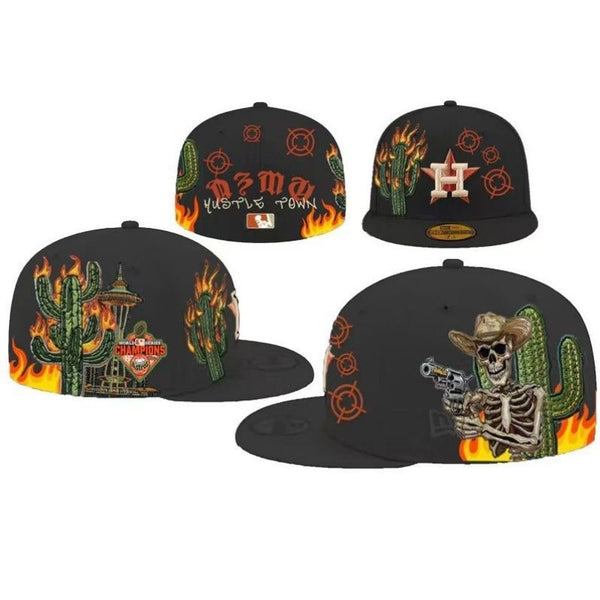 Houston Astros 'Hustle Town' Skeleton Cowboy Desert Edition Cap