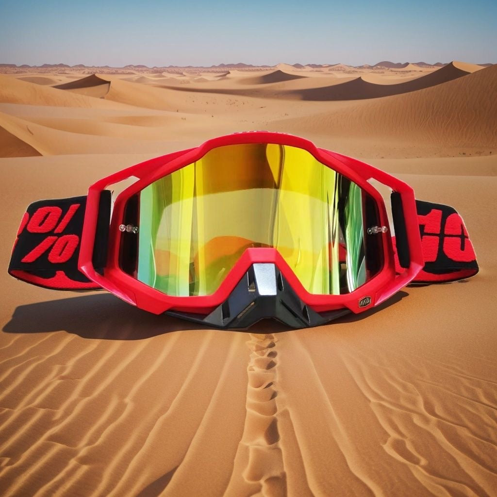Red Outdoor Sporty Goggles