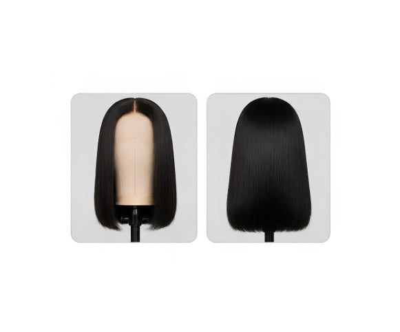 Raw virgin hair glueless wigs straight (5x5)