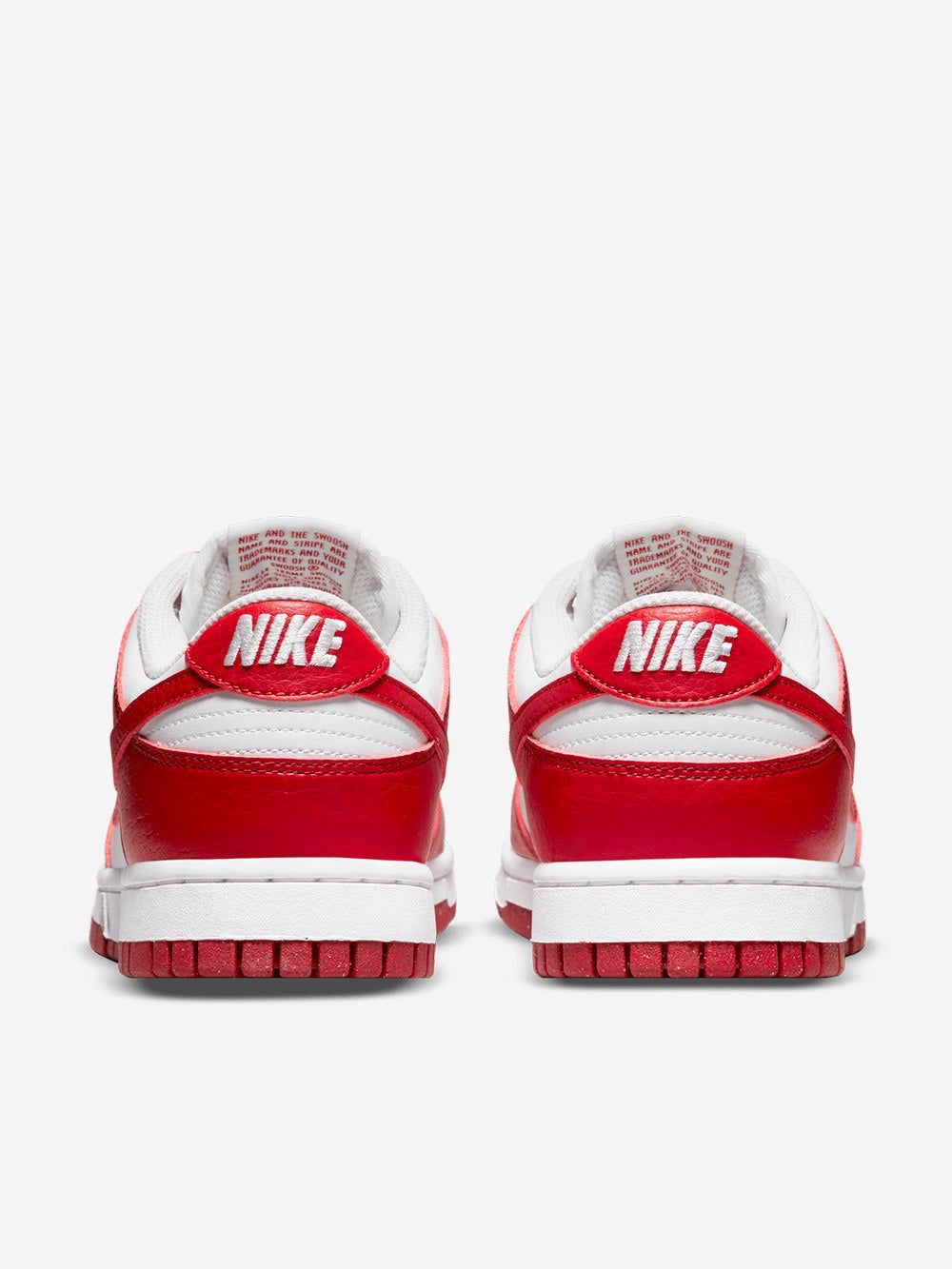 Red/white Nike dunk low