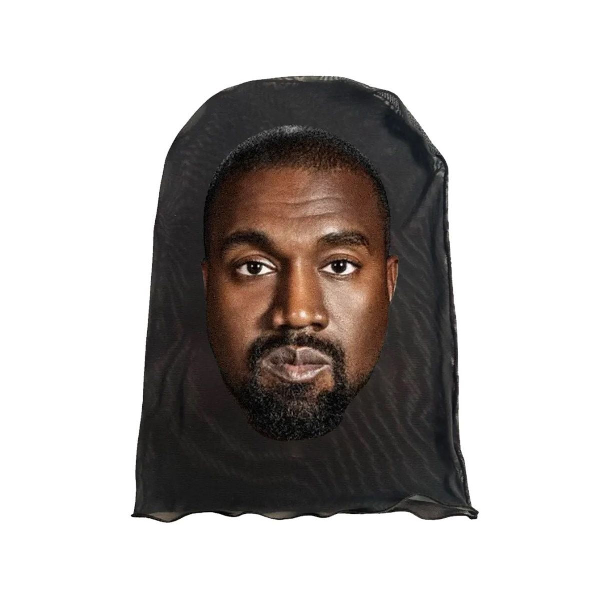 Celebrity mesh face mask of Kanye West