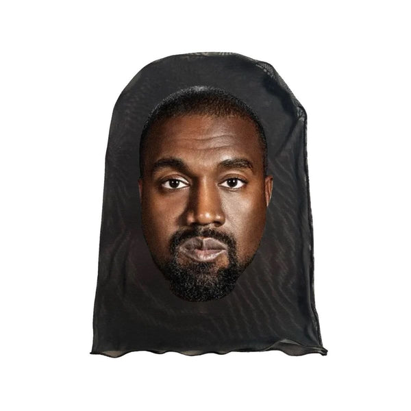 Celebrity mesh face mask of Kanye West