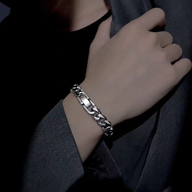 Wide Stainless steel bracelet