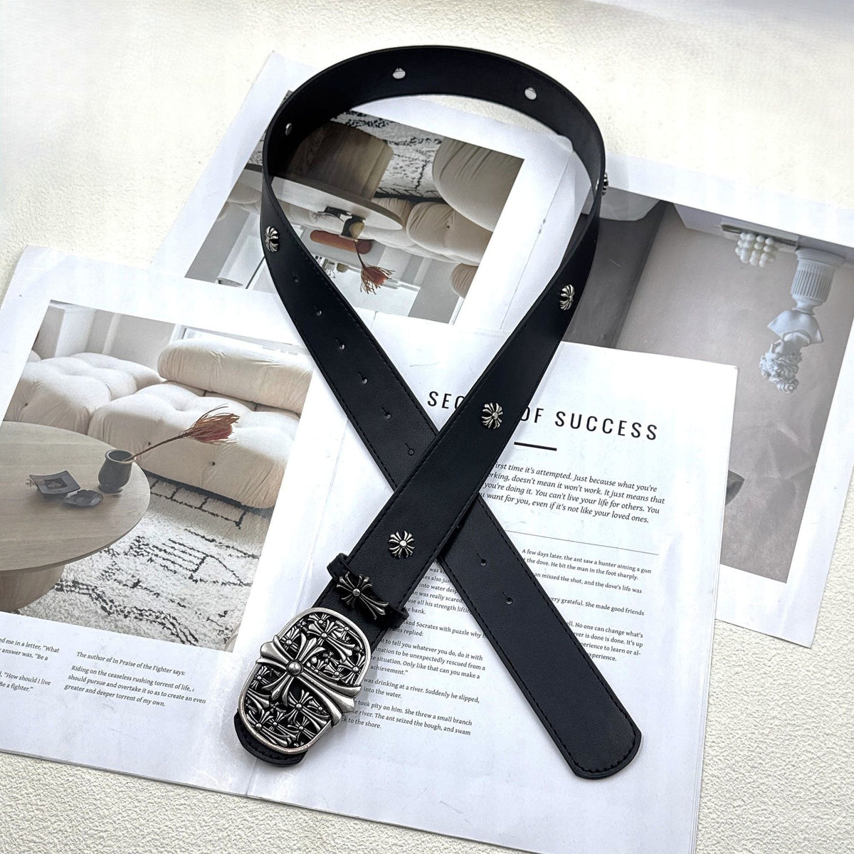 chrome hearts belt