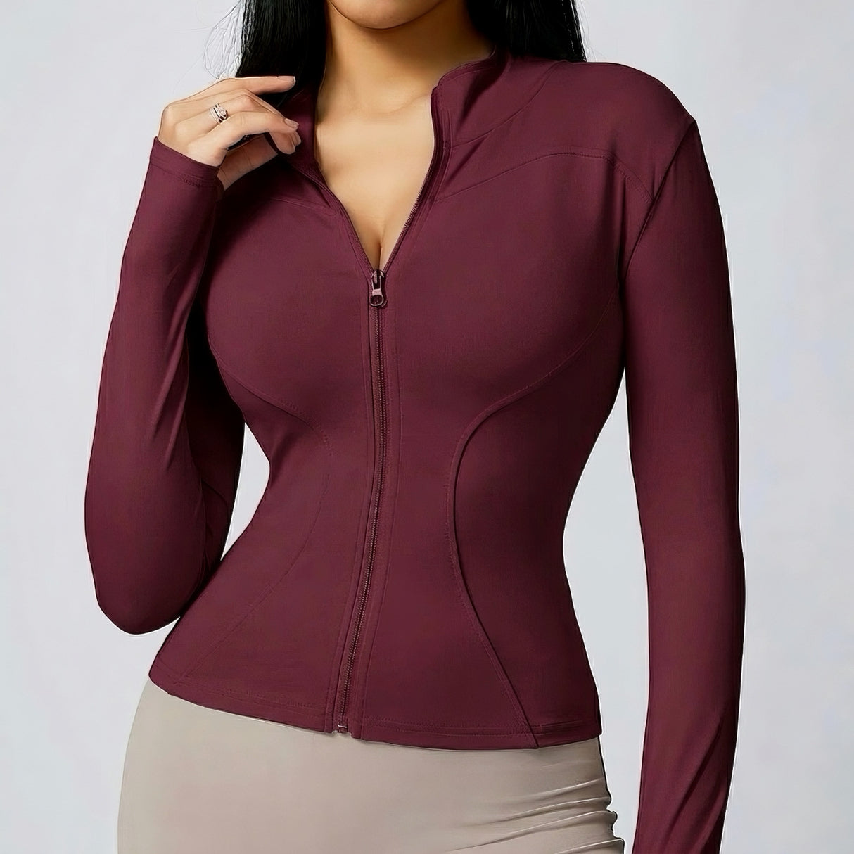 Stand collar sport jacket
