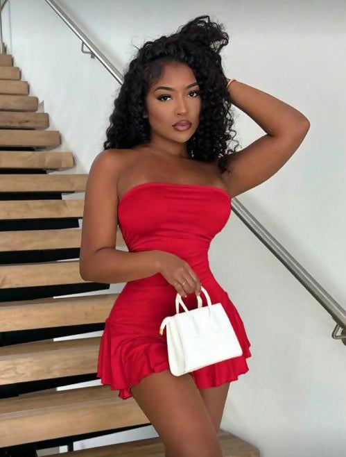 Mini boobtube dress