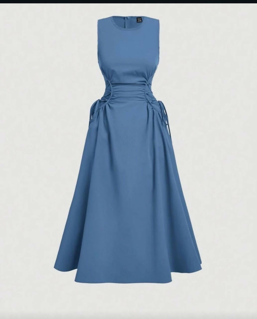 Ruched detail long dress