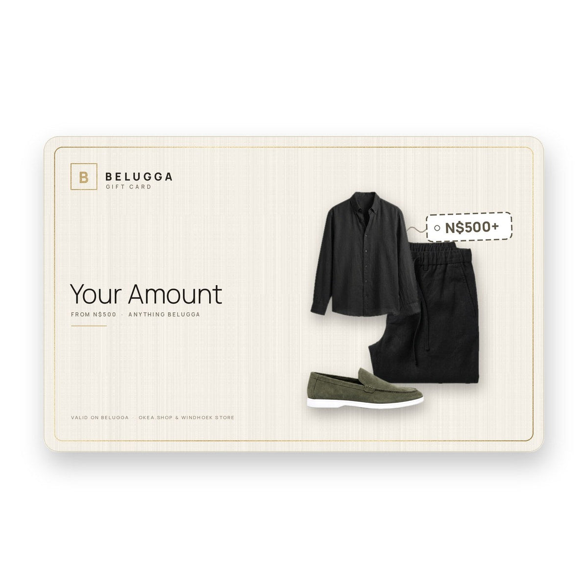 Belugga gift card — your amount, from N$500