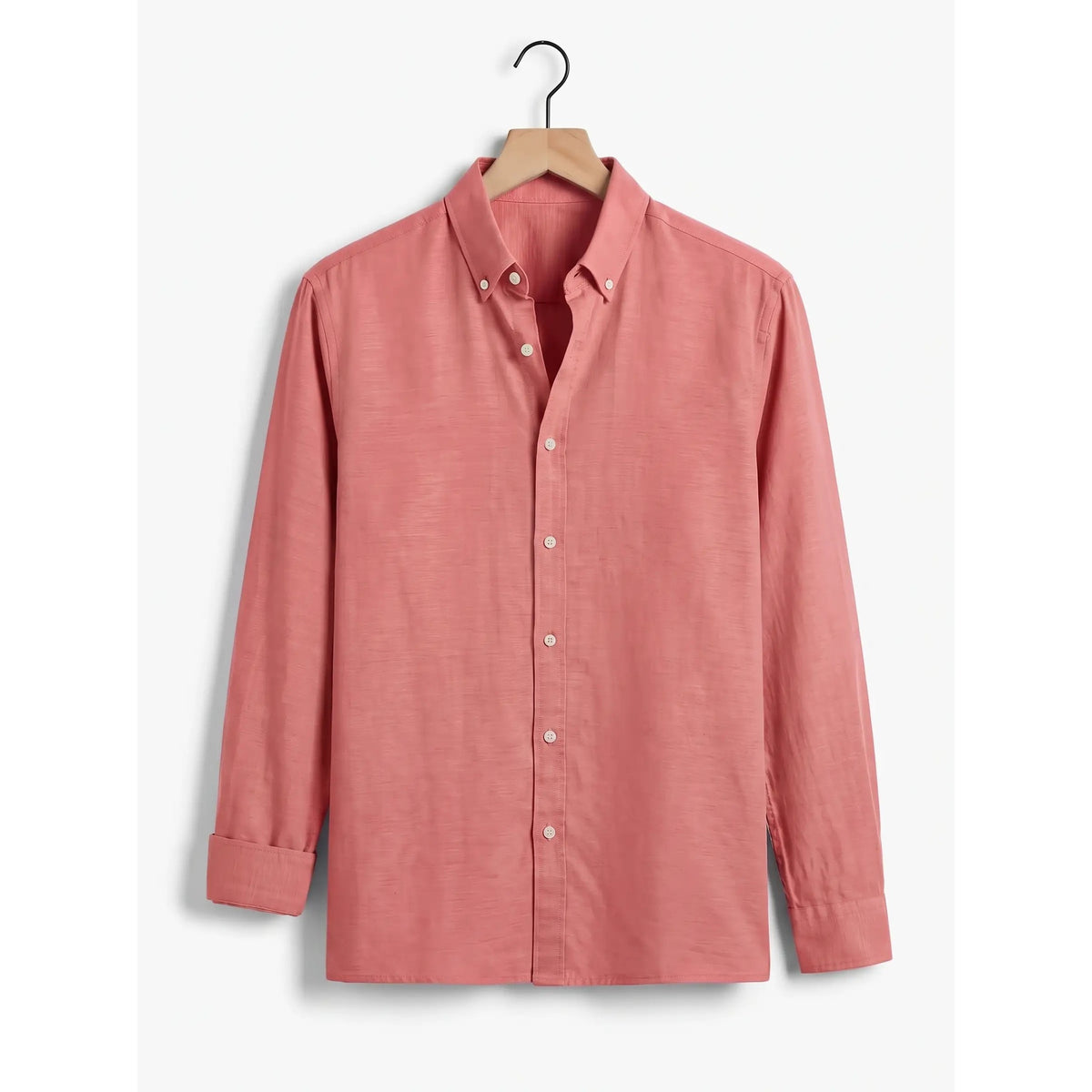 Belugga Linen Shirt — Coral Pink