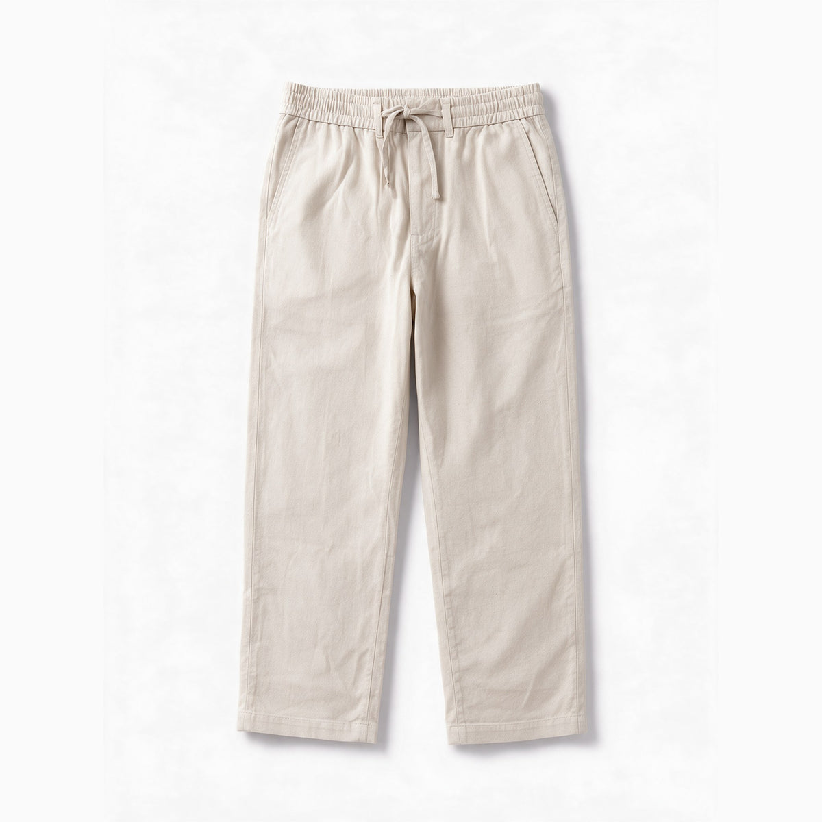 Belugga Linen Trouser, Drawstring — Beige