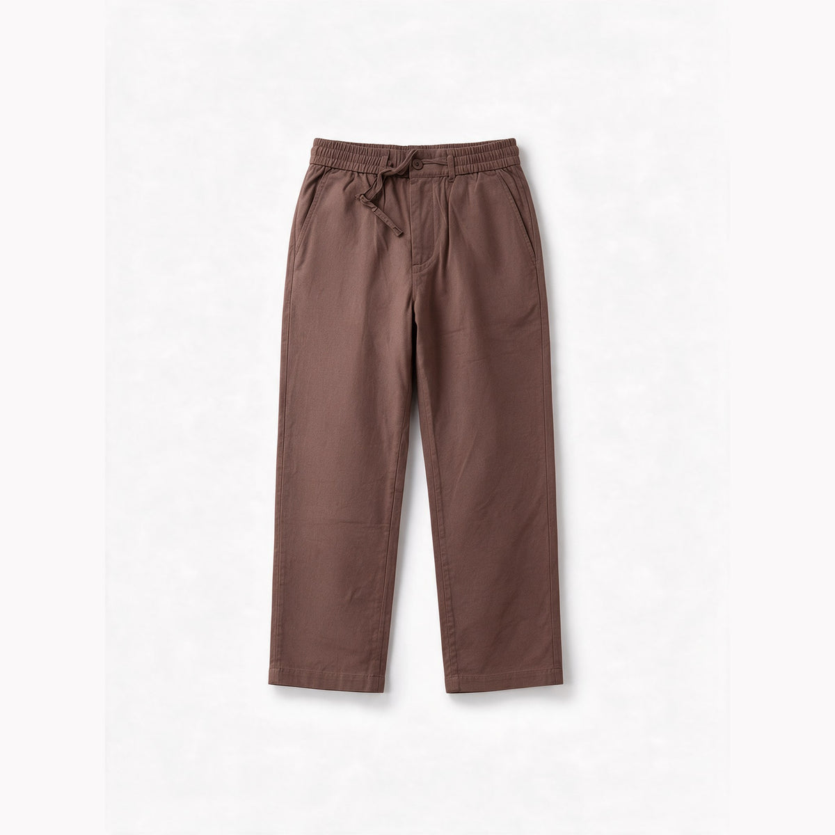 Belugga Linen Trouser, Drawstring — Brown