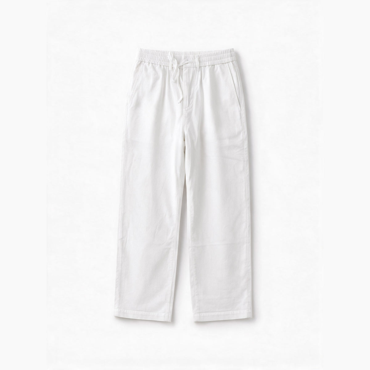 Belugga Linen Trouser, Drawstring — White