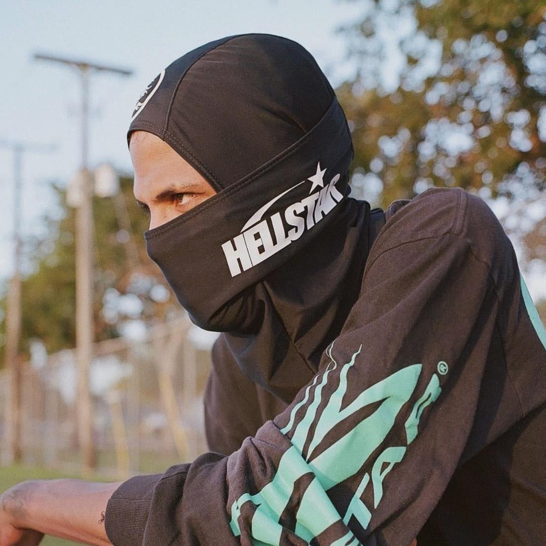 Black Star Print Balaclava