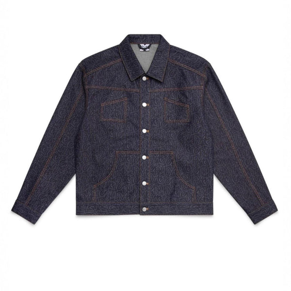 Dark Denim Print Jacket
