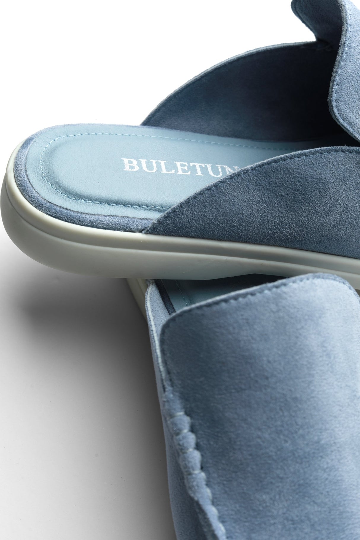 Dune Mule — Dusk Blue, insole