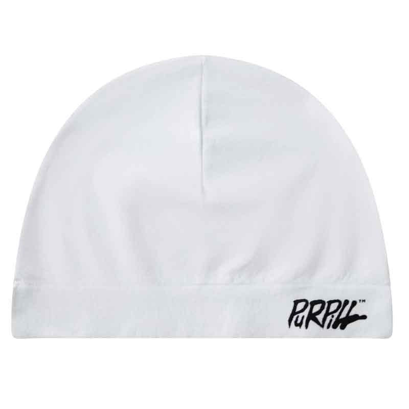 Purpil print scull cap