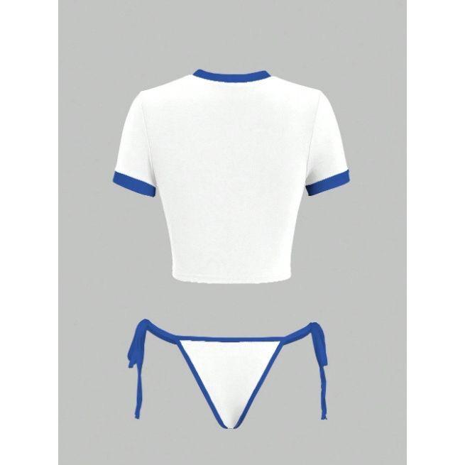 White Brazil swim set