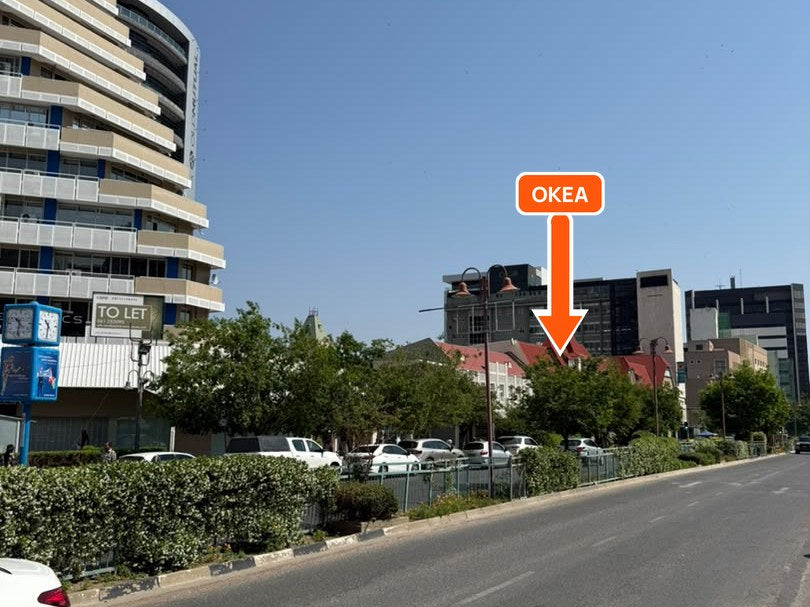 The red roofs in the distance along Independence Avenue