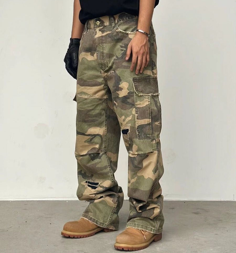 Multi-Pocket Cargo Jeans