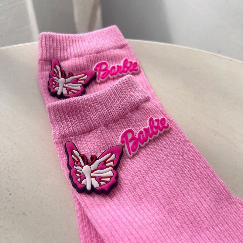 Barbie Crew Socks(5-pairs)